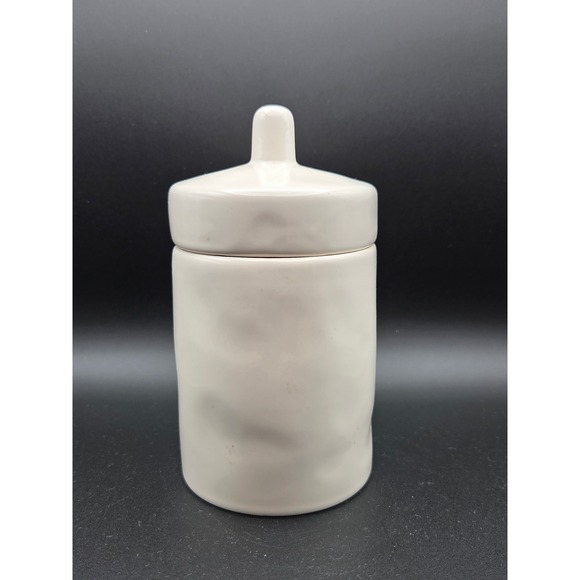 Rae Dunn Artisan Collection Ceramic HOLD Canister Jar With Lid - Picture 2 of 6